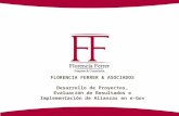 FLORENCIA FERRER & ASOCIADOS Desarrollo de Proyectos, Evaluación de Resultados e Implementación de Alianzas en e-Gov.