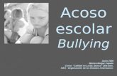 Acoso escolar Bullying Junio 2008 Mónica Melgar Capella Curso: “Calidad en La Ed. Básica” 16ta Edic. OEA - Organización de los Estados Americanos-
