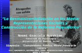 “La Desmanicomialización en los Media: Representaciones Sociales y Construcción de la Reforma Psiquiátrica” Noemí Graciela Murekian Facultad de Psicología.