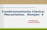 Condicionamiento Clásico: Mecanismos. Domjan 4 Profesora: Carolina Mora.