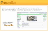 Moodle es un entorno de aprendizaje que está basado en los principios pedagógicos constructivistas, con un diseño modular que hace fácil agregar contenidos.