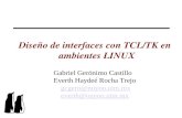 Diseño de interfaces con TCL/TK en ambientes LINUX Gabriel Gerónimo Castillo Everth Haydeé Rocha Trejo gcgero@nuyoo.utm.mx everth@nuyoo.utm.mx.