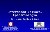 Enfermedad Celíaca. Epidemiología Dr. Juan Carlos Gómez Sección de Soporte Nutricional y Enfermedades Malabsortivas Cátedra D de Medicina Interna Facultad.