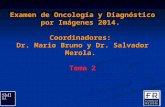 Examen de Oncología y Diagnóstico por Imágenes 2014. Coordinadores: Dr. Mario Bruno y Dr. Salvador Merola. Tema 2.