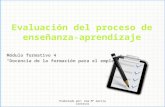 Módulo formativo 4 “Docencia de la formación para el empleo” Elaborado por: Ana Mª García Carrasco.