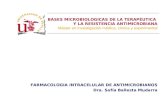 BASES MICROBIOLOGICAS DE LA TERAPÉUTICA Y LA RESISTENCIA ANTIMICROBIANA Máster en investigación médica, clínica y experimental FARMACOLOGIA INTRACELULAR.