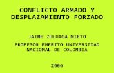 CONFLICTO ARMADO Y DESPLAZAMIENTO FORZADO JAIME ZULUAGA NIETO PROFESOR EMERITO UNIVERSIDAD NACIONAL DE COLOMBIA 2006.