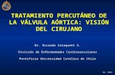 RZ, 2013 TRATAMIENTO PERCUTÁNEO DE LA VÁLVULA AÓRTICA: VISIÓN DEL CIRUJANO Dr. Ricardo Zalaquett S. División de Enfermedades Cardiovasculares Pontificia.