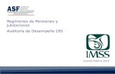 Regímenes de Pensiones y Jubilaciones Auditoría de Desempeño 185 Cuenta Pública 2012.