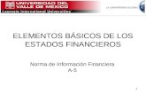 1 ELEMENTOS BÁSICOS DE LOS ESTADOS FINANCIEROS Norma de Información Financiera A-5.