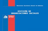 DIVISIÓN DE ORGANIZACIONES SOCIALES Ministerio Secretaría General de Gobierno.