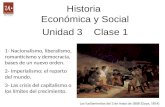 Historia Económica y Social Unidad 3 Clase 1 Historia Económica y Social Unidad 3 Clase 1 1- Nacionalismo, liberalismo, romanticismo y democracia, bases.