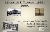 Línea del Tiempo 1900-2000. Integrantes: Jonathan Sepúlveda Rafael Rosales. Curso: 3Medio A.