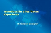 Introducción a los Datos Espaciales Ms Fernando Bordignon.