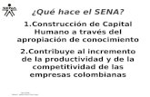 06/11/2008 Elaboró: Martha Rocío Peña López. 06/11/2008 Elaboró: Martha Rocío Peña López ¿Qué hace el SENA? 1.Construcción de Capital Humano a través.
