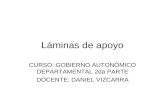 Láminas de apoyo CURSO: GOBIERNO AUTONÓMICO DEPARTAMENTAL 2da PARTE DOCENTE: DANIEL VIZCARRA.