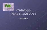 Catálogo PDC COMPANY productos. Productos artesanales