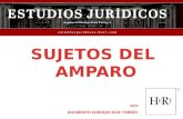EN EL PROCESO DE AMPARO INTERVIENEN DIVERSOS SUJETOS:  LAS PARTES  LOS JUZGADORES  TERCEROS 2.