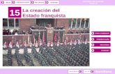 HISTORIA DE ESPAÑA TEMA 15 RECURSOSINTERNETPRESENTACIÓN Santillana INICIO 15 La creación del Estado franquista PARA COMENZAR PRESENTACIÓN RECURSOS INTERNET.