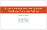 Diciembre 2008 Estimación del Costo de Capital de Entel para Comisión Pericial.