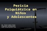 Pericia Psiquiátrica en Niños y Adolescentes Pericia Psiquiátrica en Niños y Adolescentes Dra. Mariel Andrea Chemes Psiquiatra Infantojuvenil Equipo Interdisciplinario.