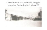 Camí d'Inca (actual calle Aragón esquina Corte Inglés) años 20.