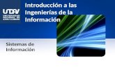 Introducción a las Ingenierías de la Información Sistemas de Información.