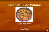 La Tortilla de Patatas Tapas Españolas Ana Trigo.