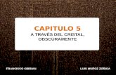 CAPITULO 5 A TRAVÉS DEL CRISTAL, OBSCURAMENTE FRANCISCO CIBRIANLUIS MUÑOZ ZÚÑIGA.