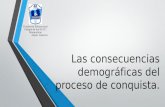 Las consecuencias demográficas del proceso de conquista. Fundación Educacional Colegio de los SS.CC. Manquehue Depto. Historia.