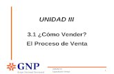 UNIDAD III Capacitación Ventas 1 3.1 ¿Cómo Vender? El Proceso de Venta UNIDAD III.