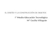 EL DISEÑO Y LA CONSTRUCCIÓN DE OBJETOS Iº Medio-Educación Tecnológica Mª Cecilia Villagrán I.