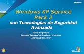 1 Windows XP Service Pack 2 con Tecnologías de Seguridad Avanzada Pablo Folgueiras Gerente Regional de Producto Windows Microsoft Cono Sur.
