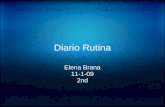Diario Rutina Elena Brana 11-1-09 2nd. ¿A qué hora te despiertas?