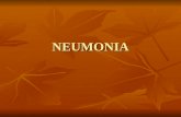 NEUMONIA. La neumonía es la infección del parénquima pulmonar producida por un agente infeccioso. La neumonía es la infección del parénquima pulmonar.
