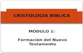 CRISTOLOGÍA BÍBLICA MÓDULO 1: Formación del Nuevo Testamento.