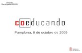 “COEDUCANDO” Pamplona, 6 de octubre de 2009. “COEDUCANDO” “Educar para la igualdad en la escuela” Elena Simón.