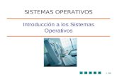 1/58 Introducción a los Sistemas Operativos SISTEMAS OPERATIVOS