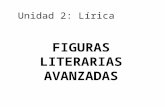 Unidad 2: Lírica FIGURAS LITERARIAS AVANZADAS. Objetivo de la clase: Recordar conceptos de Lírica y de figuras literarias básicas. Definir e identificar.