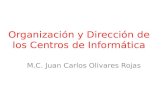 Organización y Dirección de los Centros de Informática M.C. Juan Carlos Olivares Rojas.