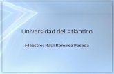 Universidad del Atlántico Maestro: Raúl Ramírez Posada.