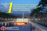 I Reunión de Presidentes y Secretarios de Rotaract, Distrito 4370 R.I. La Familia del Distrito 4370 de Rotary International, a través de sus clubes afiliados.