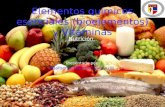 Elementos químicos esenciales (bioelementos) y Vitaminas Nutrición Presentado por ׃ Adalberto Tiburcio 2003-0222.