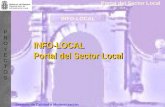 PROYECTOSPROYECTOS Servicio de Calidad y Modernización Portal del Sector Local INFO-LOCAL INFO-LOCAL Portal del Sector Local.
