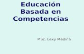 Educación Basada en Competencias MSc. Lexy Medina.