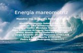 Energía mareomotriz Maestro: Ing. Guillermo Arreguin Carral Martín Marmolejo Sotelo 07061312 Adrián Caro Gutiérrez 07061281 Francisco Daniel Mendoza Trevizo.