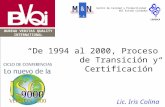 Ciclo de Conferencias “Lo Nuevo de la ISO 9000, Versión 2000” CEPROCA Centro de Calidad y Productividad del Estado Carabobo NNMM & & C.A. CONSULTORESGERENCIALES.
