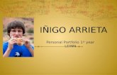 IÑIGO ARRIETA Personal Portfolio 1 st year LEINN.