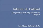 Diagnóstico Actual y Planes de Mejora Los Alpes Software S.A.