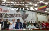 “BATALLA MUNDO” JULIO, 2011 BOLETIN INFORMATIVO Red Afrodescendientes de Venezuela Sexta edición.
